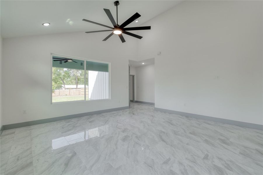 Spacious living room with high ceilings Spacious living room with high ceilings