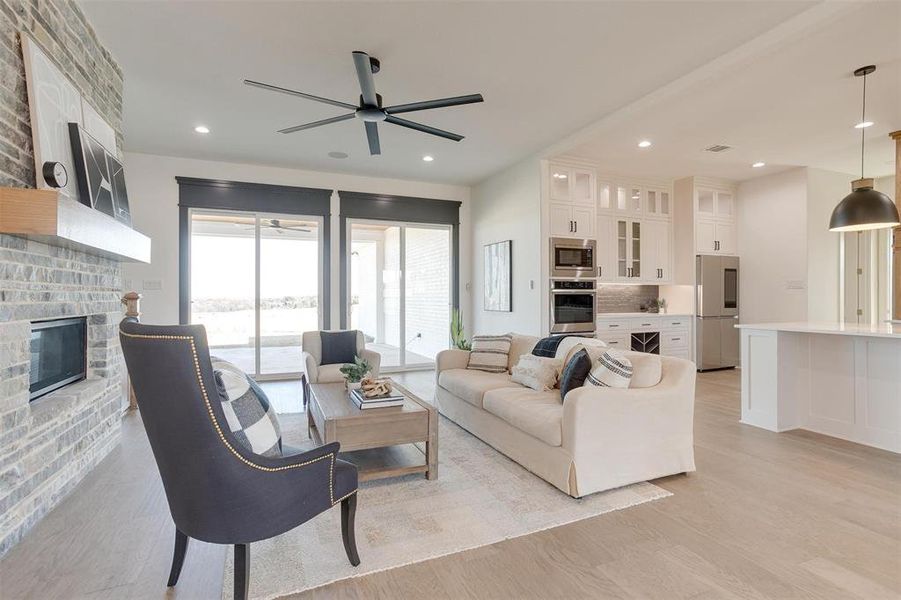 Furnished interior view inside a new home in Aledo Heights, Aledo (Image 17). Furnished interior view inside a new home in Aledo Heights, Aledo (Image 17).