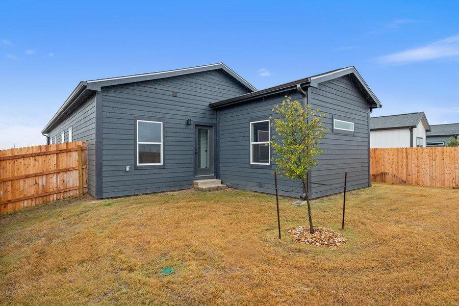 Rear view of property