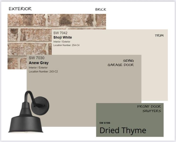 Sample of building materials used in homes in White Oak, Arlington (Image 4).