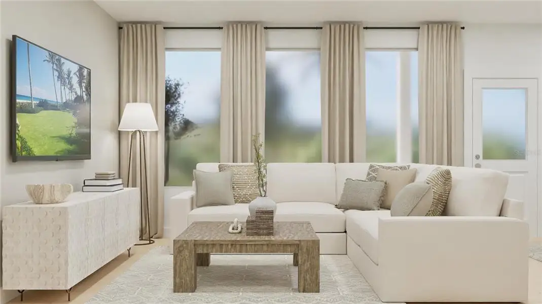 Furnished interior view inside a new home in Ranches at Lake McLeod, Eagle Lake (Image 6).