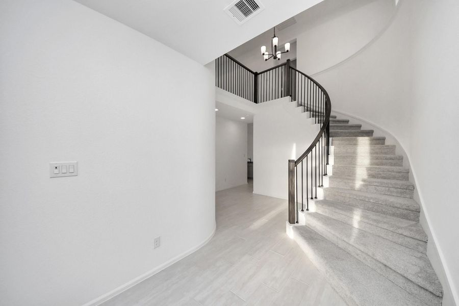Spacious, unfurnished interior of a new home in Austin Point, Richmond (Image 37). Spacious, unfurnished interior of a new home in Austin Point, Richmond (Image 37).