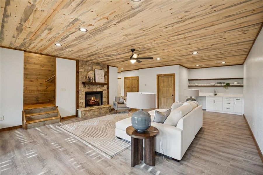 Furnished interior view inside a new home in , Mineral Bluff (Image 8).
