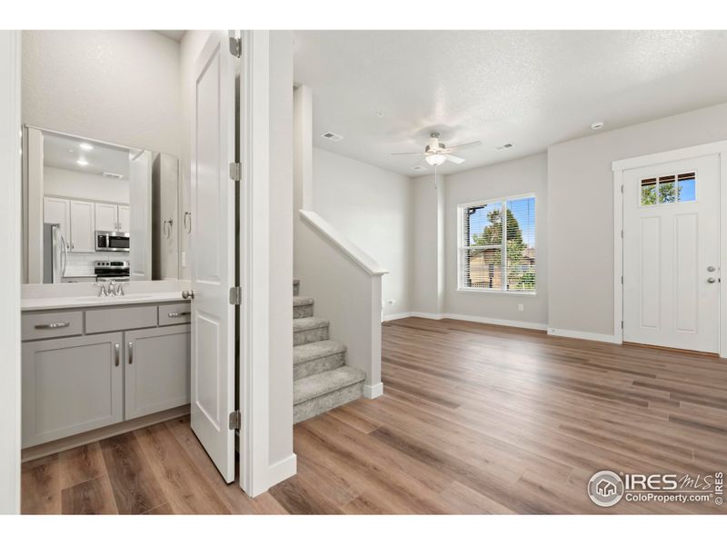 Main floor powder room