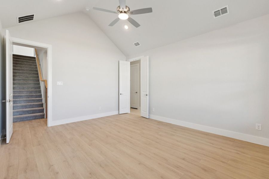 Representative unfurnished interior of a home built from the Statler by Centre Living Homes in Painted Tree Woodland West, McKinney (Image 22). Representative unfurnished interior of a home built from the Statler by Centre Living Homes in Painted Tree Woodland West, McKinney (Image 22).