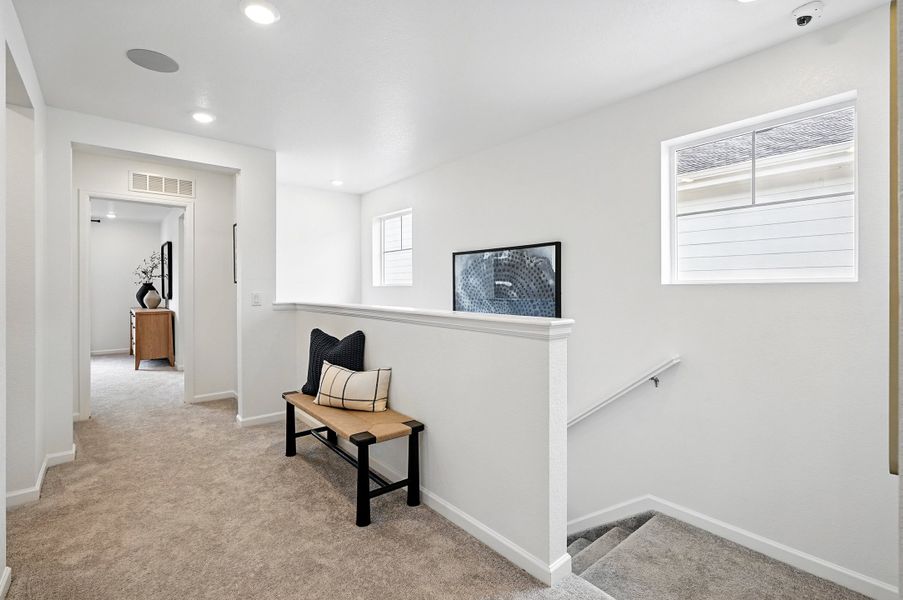 Furnished interior view inside a new home in Parterre, Thornton (Image 13). Furnished interior view inside a new home in Parterre, Thornton (Image 13).