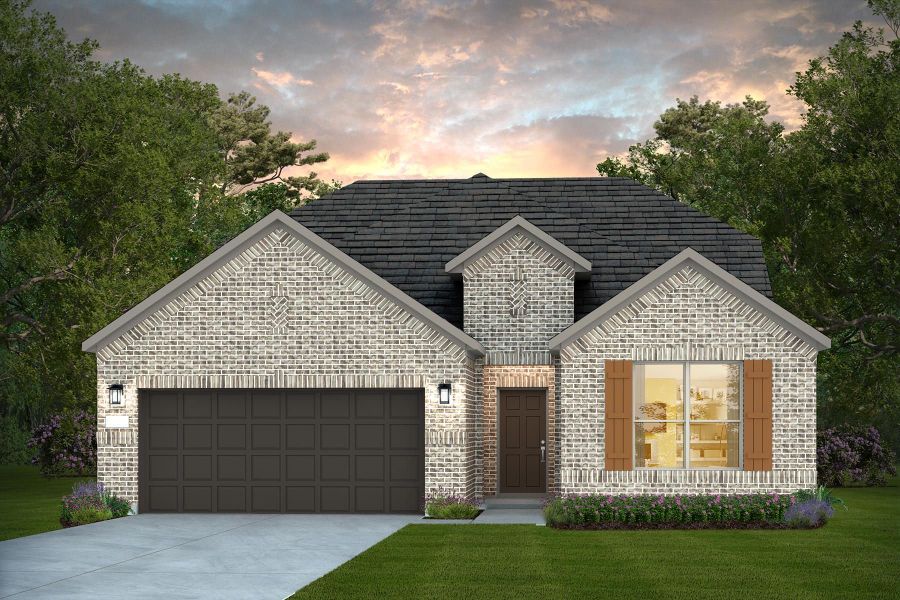 Representative exterior photo of a completed home built from the Harvard by Pulte Homes in Davis Ranch, San Antonio, TX (Image 6). Representative exterior photo of a completed home built from the Harvard by Pulte Homes in Davis Ranch, San Antonio, TX (Image 6).