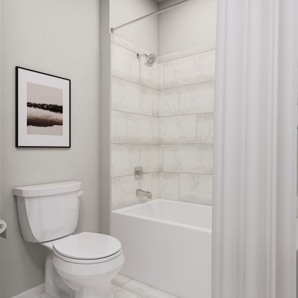 Representative furnished interior of a home built from the Bryker by Tri Pointe Homes in Lariat, Liberty Hill (Image 25).