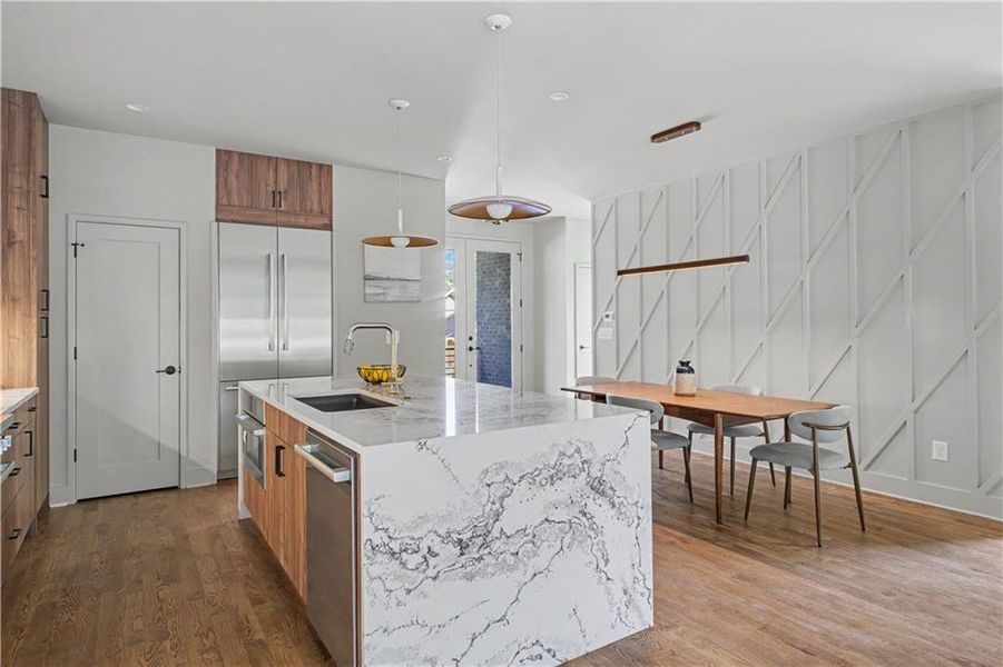 Furnished interior view inside a new home in , Atlanta (Image 9).