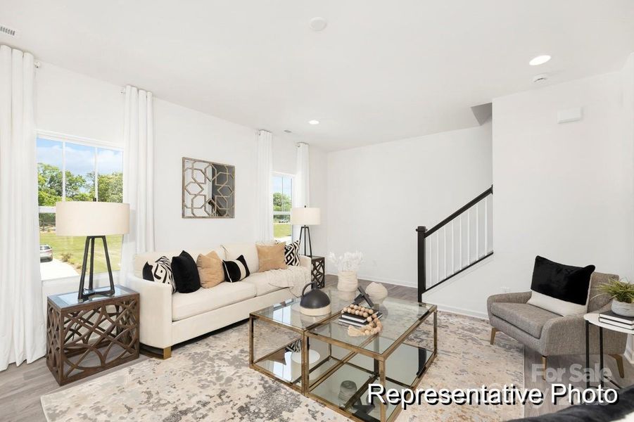 Furnished interior view inside a new home in , Charlotte (Image 17). Furnished interior view inside a new home in , Charlotte (Image 17).