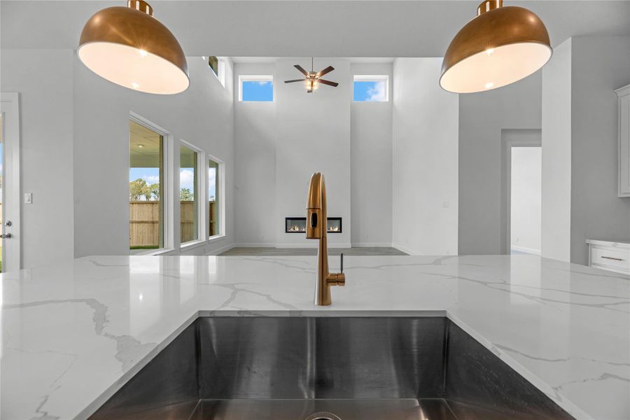 Close-up of interior finishes inside a home in Sienna, Missouri City (Image 10).