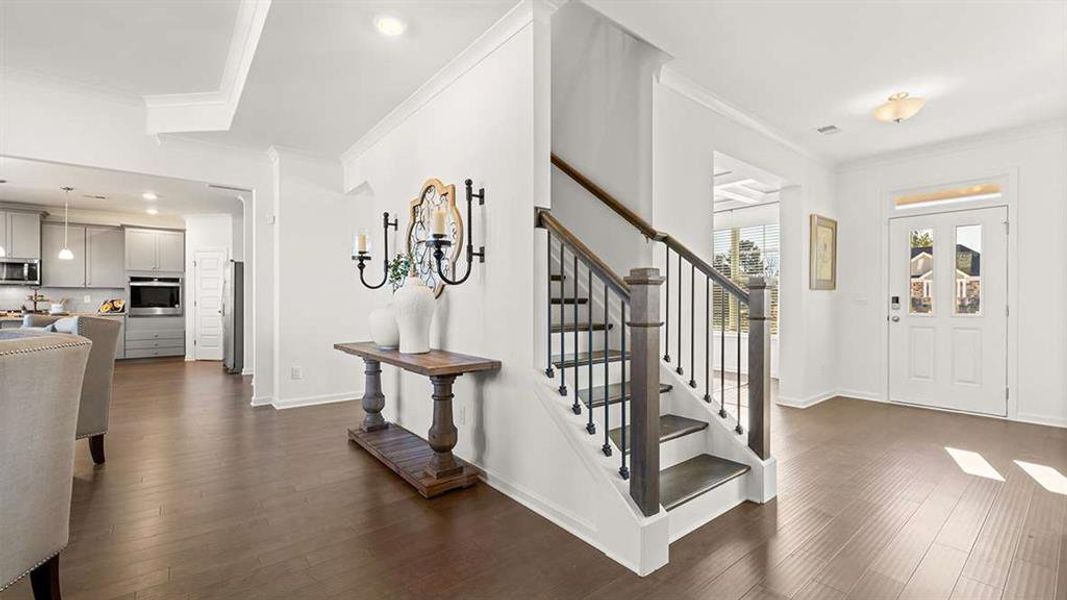 Furnished interior view inside a new home in Heritage Pointe, Senoia (Image 24).