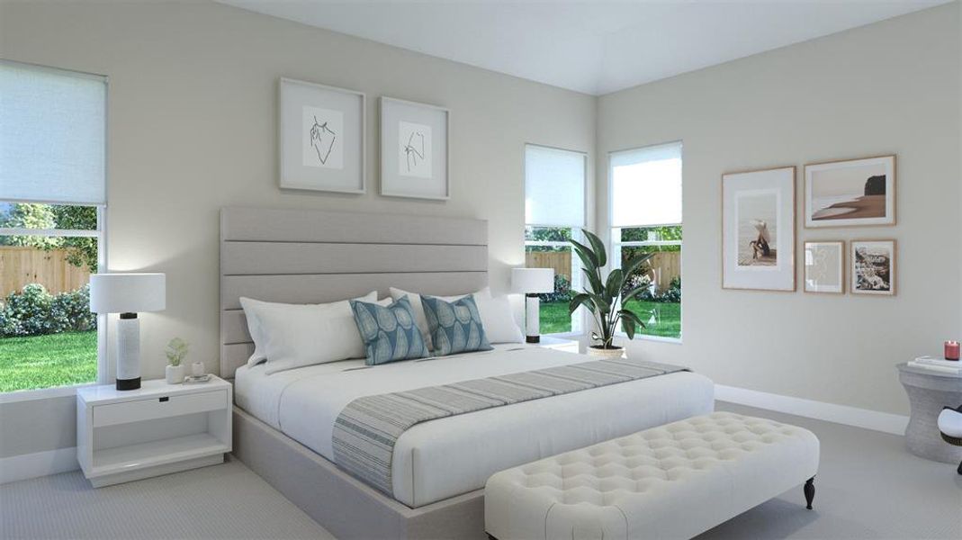 Furnished interior view inside a new home in Chatham Reserve, Providence Village (Image 13).