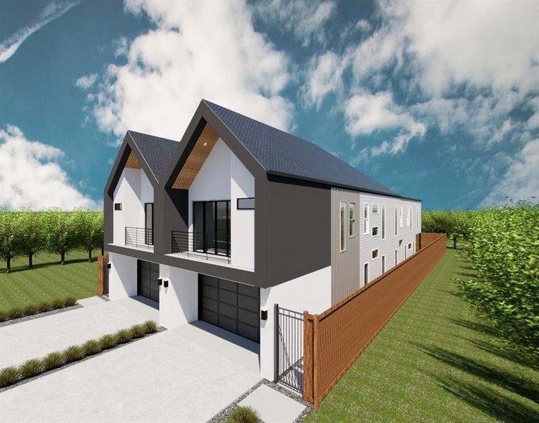 Front exterior of a new home in , Dallas, TX, highlighting curb appeal (Image 2). Front exterior of a new home in , Dallas, TX, highlighting curb appeal (Image 2).