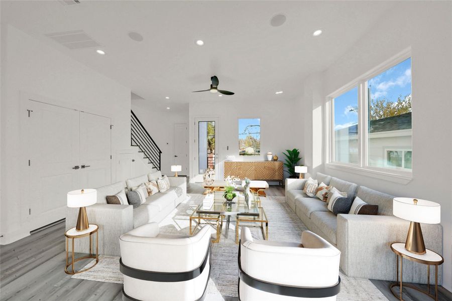 Furnished interior view inside a new home in , Houston (Image 11). Furnished interior view inside a new home in , Houston (Image 11).