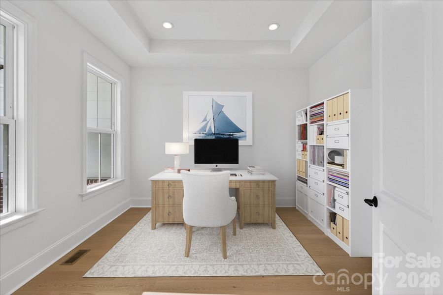 Furnished interior view inside a new home in Heritage at Marvin, Marvin (Image 12).