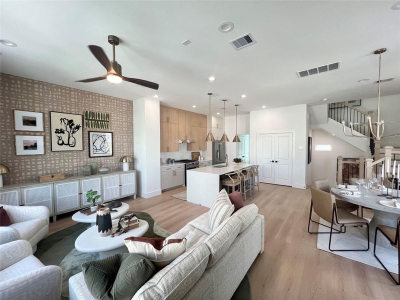 Furnished interior view inside a new home in Thornton Oaks, Houston (Image 32).