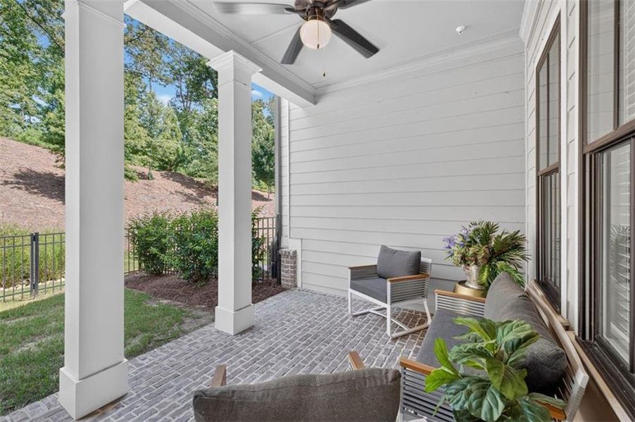 Exterior details and patio area of a home in , Peachtree Corners (Image 23). Exterior details and patio area of a home in , Peachtree Corners (Image 23).