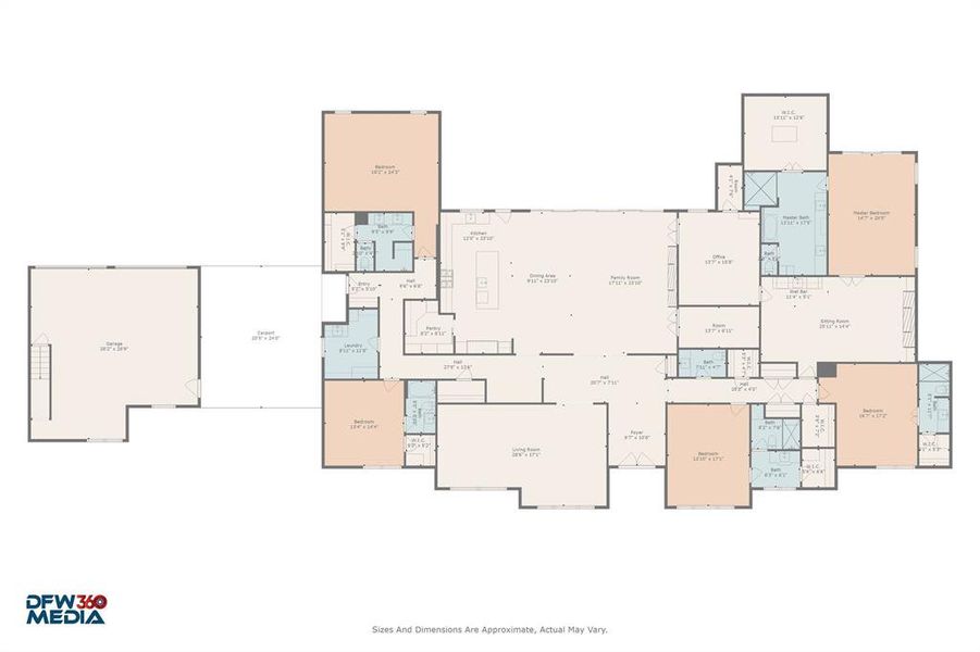2D floor plan layout of this home in , Dallas, TX (Image 3). 2D floor plan layout of this home in , Dallas, TX (Image 3).