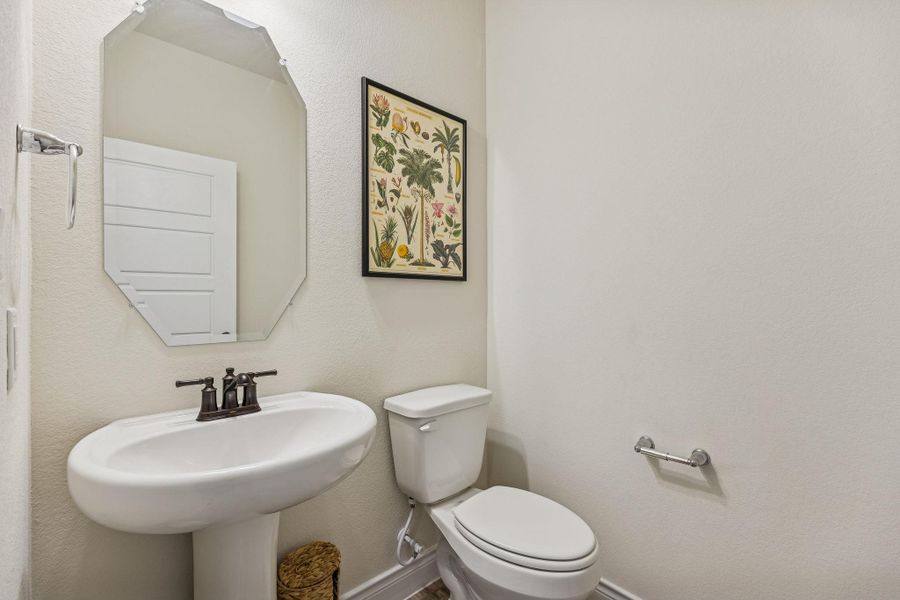 Half bathroom on main level