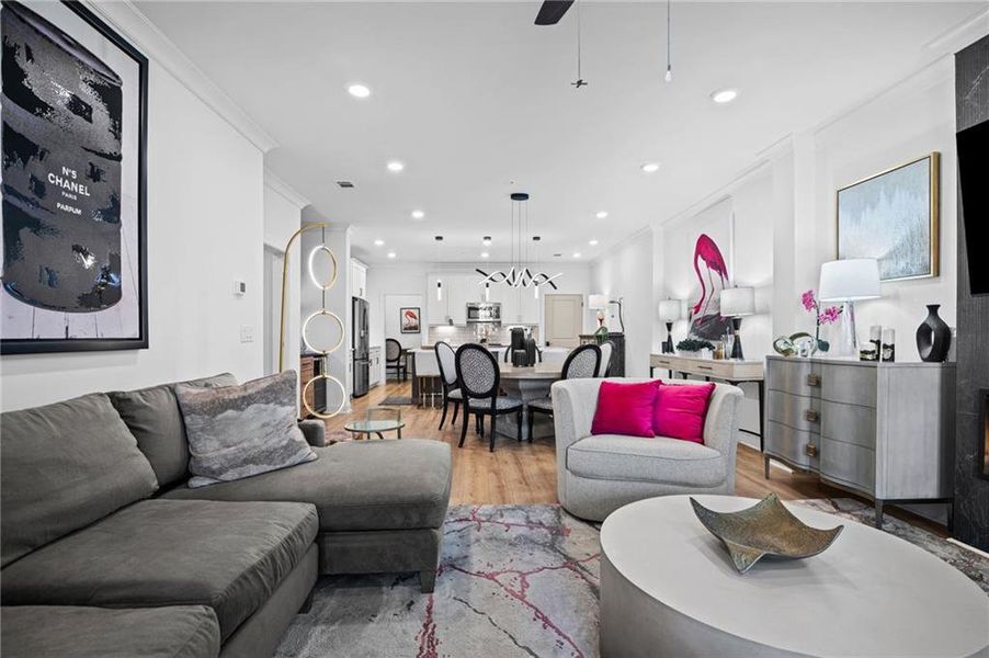 Furnished interior view inside a new home in , Peachtree Corners (Image 10).