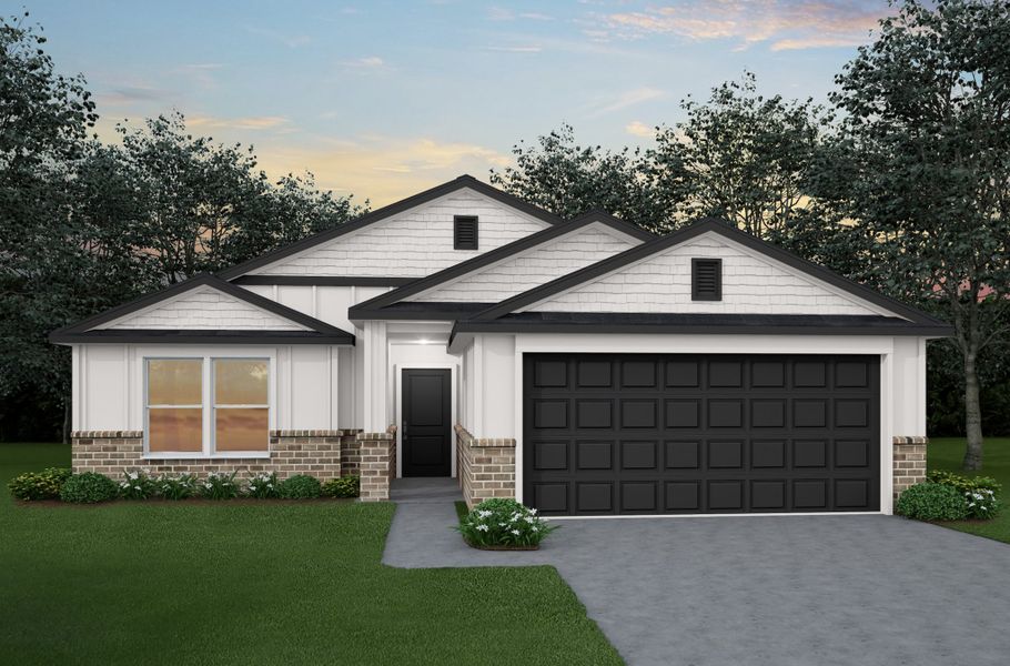 Representative exterior photo of a completed home built from the Lampasas by Flintrock Builder in Freedom Ranch Single Family, Copperas Cove, TX (Image 5).
