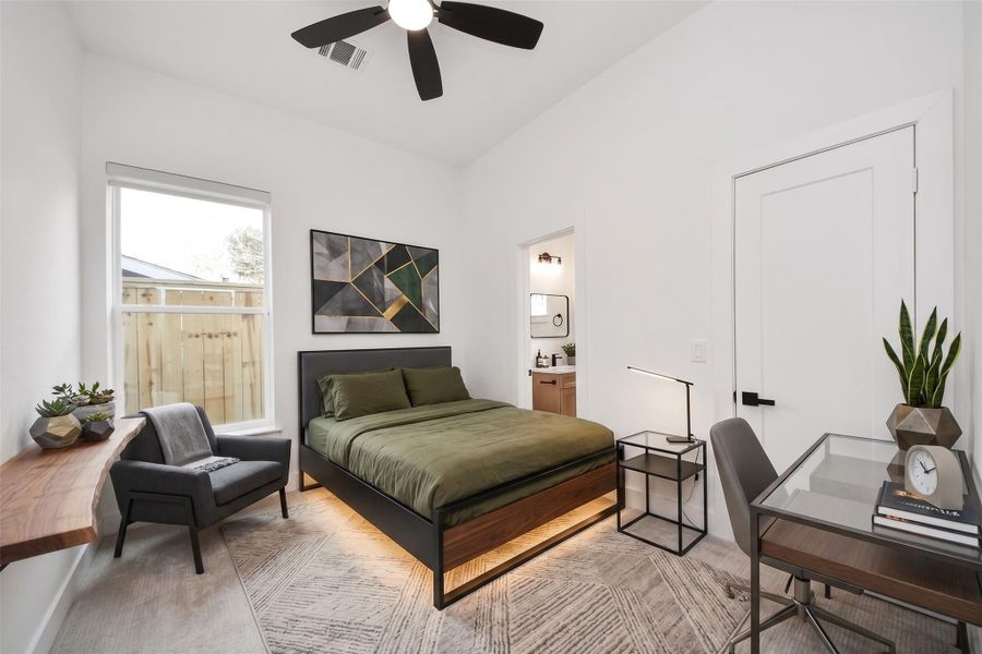 Furnished interior view inside a new home in , Houston (Image 16). Furnished interior view inside a new home in , Houston (Image 16).