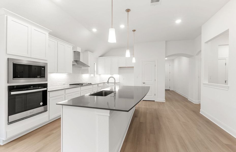 Kitchen with View of Entry
