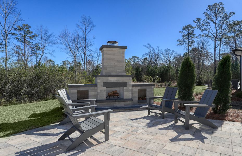 Enjoy the freeze breeze in the summer and a cozy fireplace in the cooler months.