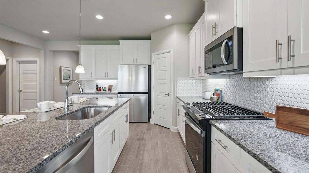 Furnished interior view inside a new home in Eagle Creek, Denton (Image 8).