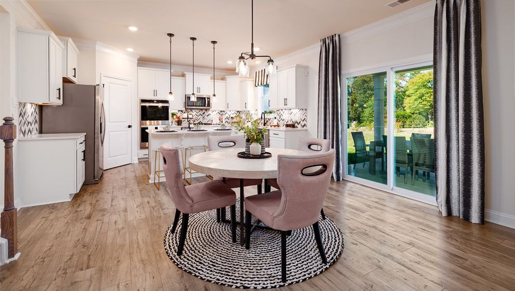 Furnished interior view inside a new home in Sylvan Creek, Denver (Image 7).