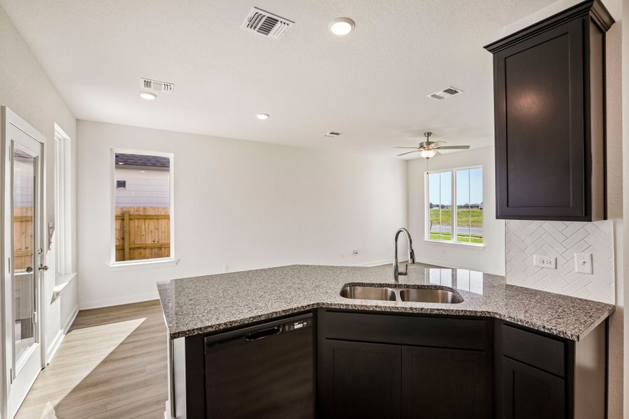 Furnished interior view inside a new home in Rancho San Gabriel, Georgetown (Image 8).