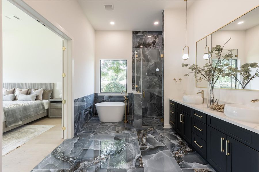Furnished interior view inside a new home in , Houston (Image 25).
