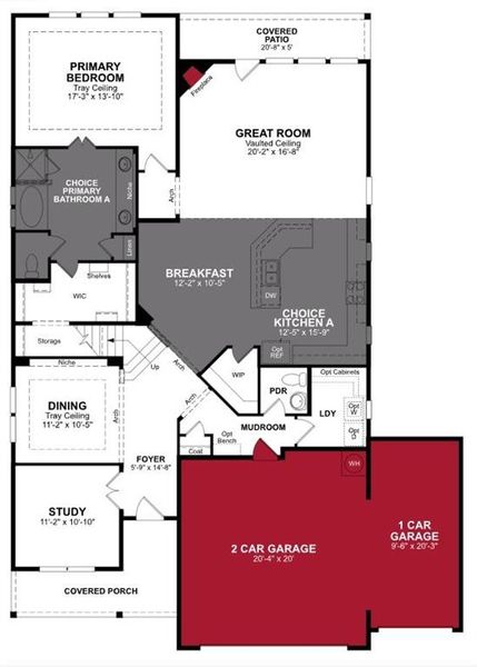 Beazer Homes Brookville Estates Blackburn floorplan.