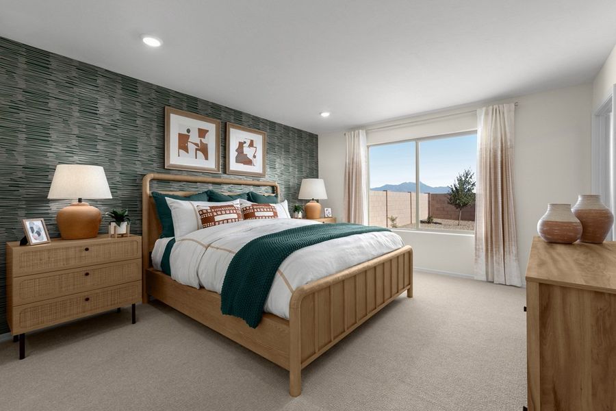 Representative furnished interior of a home built from the Plan 1465 Modeled by KB Home in Entrada Del Toro at Rancho Sahuarita, Sahuarita (Image 5). Representative furnished interior of a home built from the Plan 1465 Modeled by KB Home in Entrada Del Toro at Rancho Sahuarita, Sahuarita (Image 5).