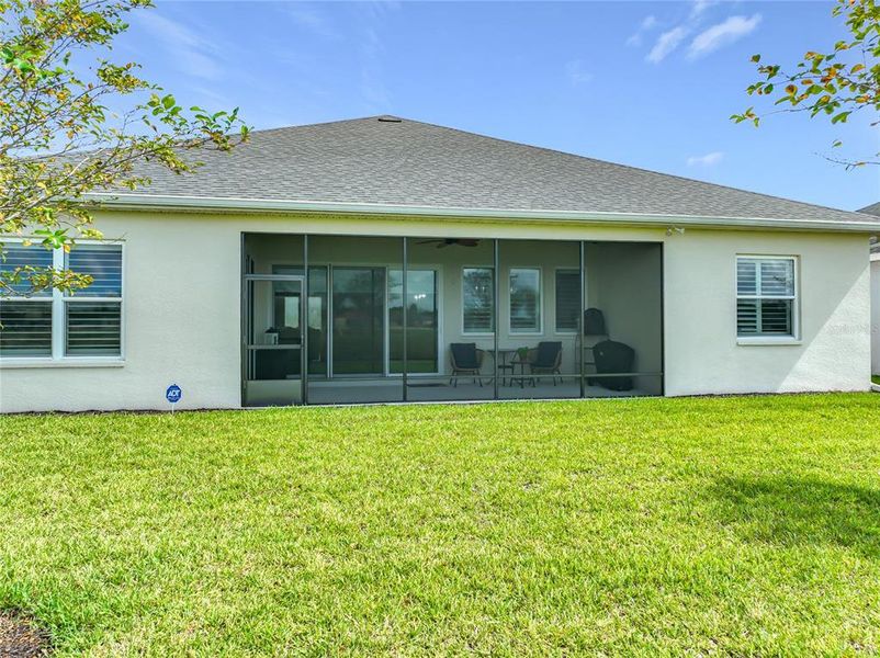 Exterior details and patio area of a home in The Reserve at Victoria, Deland (Image 31). Exterior details and patio area of a home in The Reserve at Victoria, Deland (Image 31).
