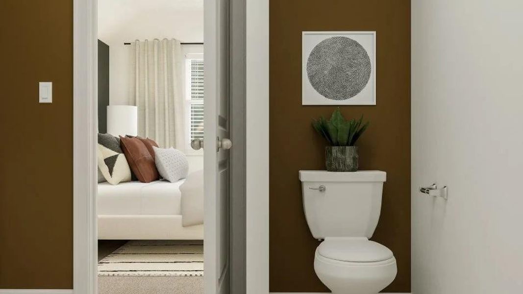 Furnished interior view inside a new home in Meadowlark Preserve, Pflugerville (Image 17).