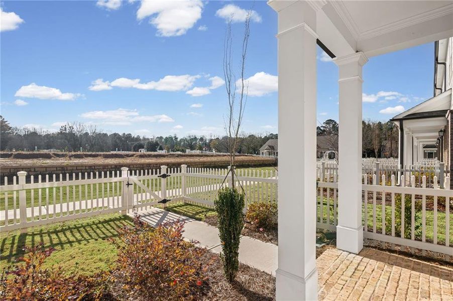 Exterior details and patio area of a home in The Village at River Green, Canton (Image 3).
