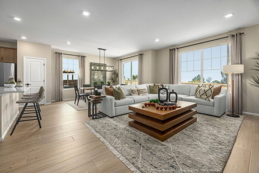 Representative furnished interior of a home built from the 1818 Modeled by KB Home in Brighton Crossings, Brighton (Image 5).