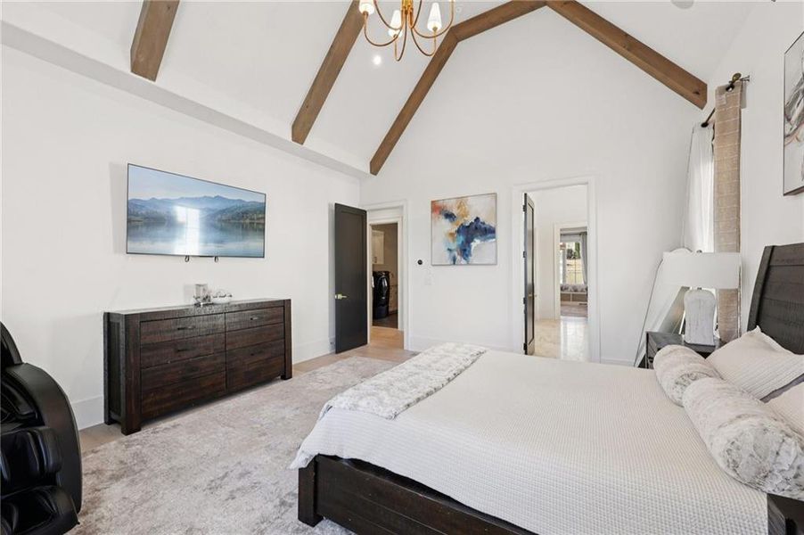 Furnished interior view inside a new home in , Suwanee (Image 75).