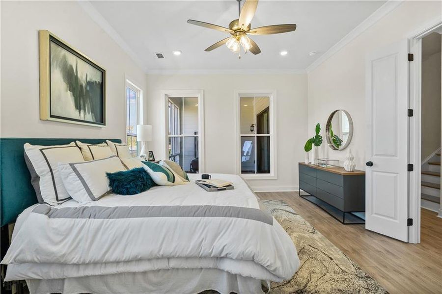Furnished interior view inside a new home in Promenade at Sawnee Village, Cumming (Image 16).