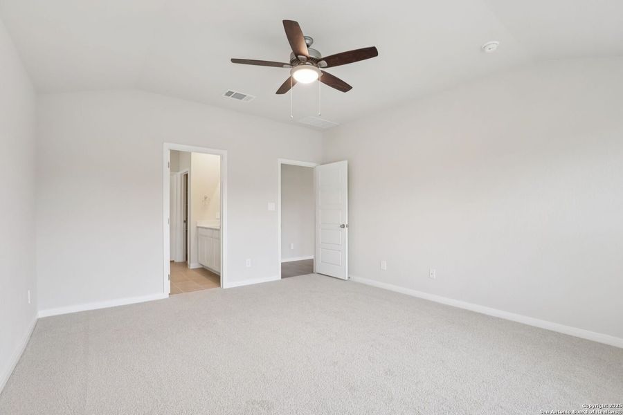 Spacious, unfurnished interior of a new home in Legendary Trails - Classic Series, Cibolo (Image 37).