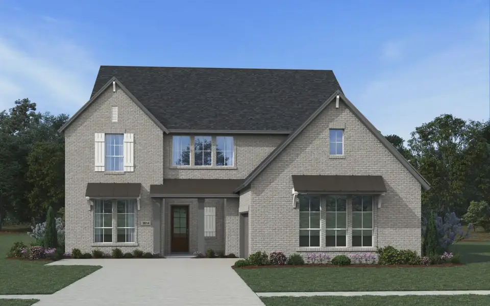 Representative exterior photo of a completed home built from the Durban by Chesmar Homes in Prominence 60's, San Antonio, TX (Image 6).