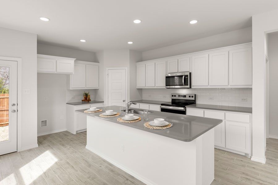 Representative exterior photo of a completed home built from the Willow by Impression Homes in Bryant Farms, Melissa, TX (Image 7). Representative exterior photo of a completed home built from the Willow by Impression Homes in Bryant Farms, Melissa, TX (Image 7).