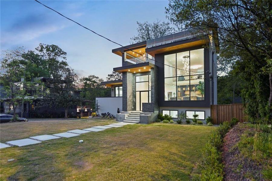 Exterior details and patio area of a home in , Atlanta (Image 25). Exterior details and patio area of a home in , Atlanta (Image 25).