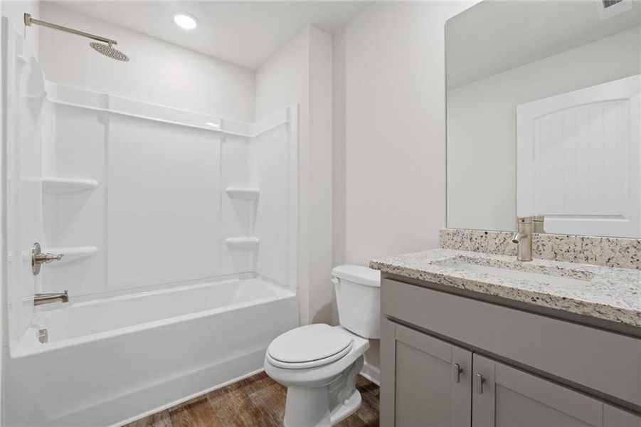 Furnished interior view inside a new home in Parkway James, Snellville (Image 8). Furnished interior view inside a new home in Parkway James, Snellville (Image 8).