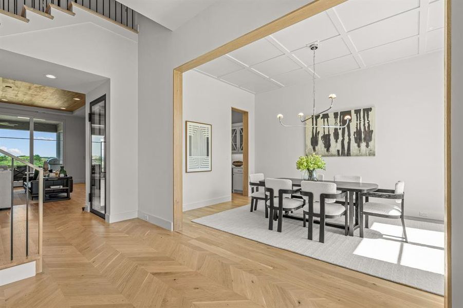 Furnished interior view inside a new home in , Fort Worth (Image 6). Furnished interior view inside a new home in , Fort Worth (Image 6).