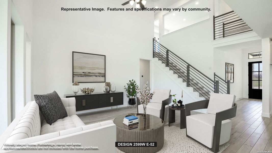 Furnished interior view inside a new home in Hidden Canyon, San Antonio (Image 3).