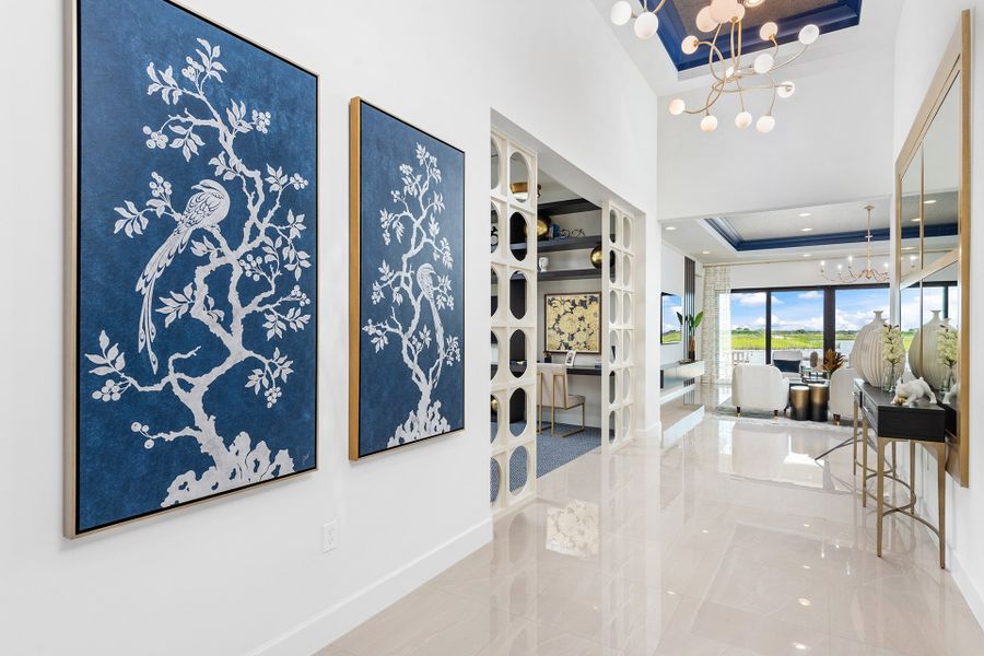 Representative furnished interior of a home built from the Tivoli by GL Homes in Valencia Parc at Riverland, Port St. Lucie (Image 15).