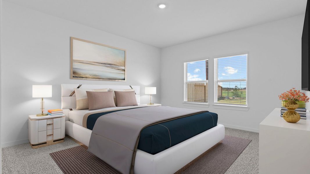 Furnished interior view inside a new home in Evergreen, Rosenberg (Image 10).
